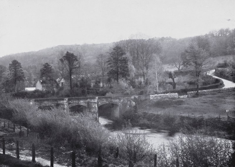 River Avon, Limpley Stoke (černobílá fotografie) od English Photographer