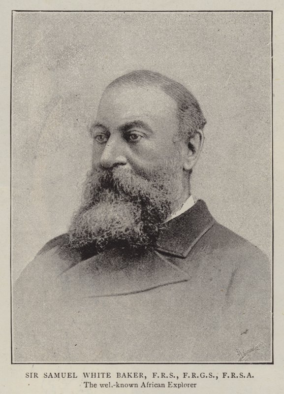 Sir Samuel White Baker, FRS, FRGS, FRSA od English Photographer