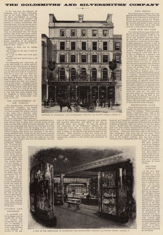 Společnost Goldsmiths and Silversmiths Company od English Photographer