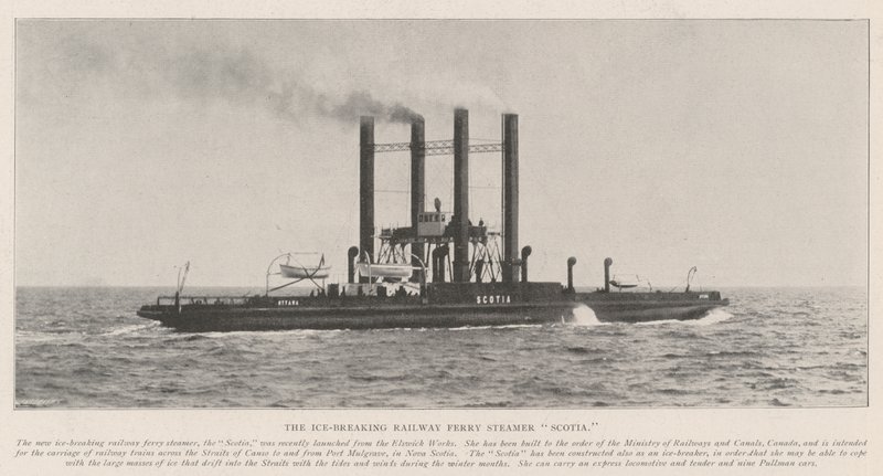 Ice-breaking Railway Ferry Parník Scotia od English Photographer