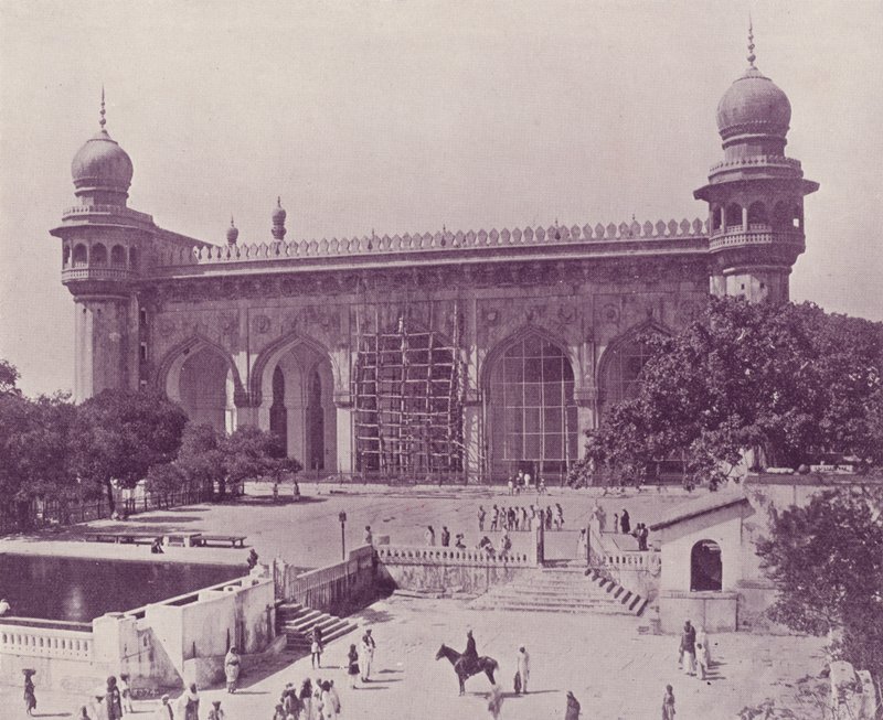 Jumma Musjid, Hajdarábád od English Photographer