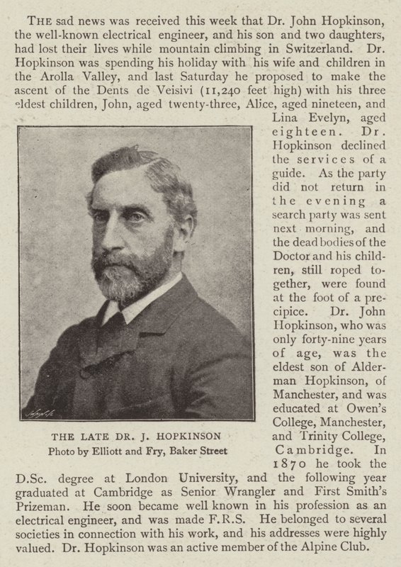 Zesnulý doktor J Hopkinson od English Photographer