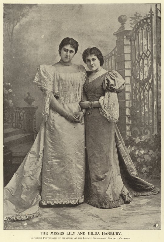 Slečny Lily a Hilda Hanbury od English Photographer