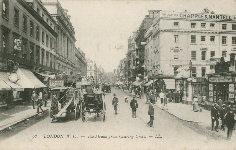 Strand z Charing Cross v Londýně od English Photographer