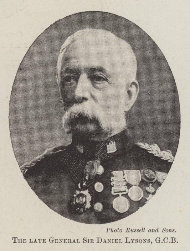 Zesnulý generál sir Daniel Lysons, GCB od English Photographer