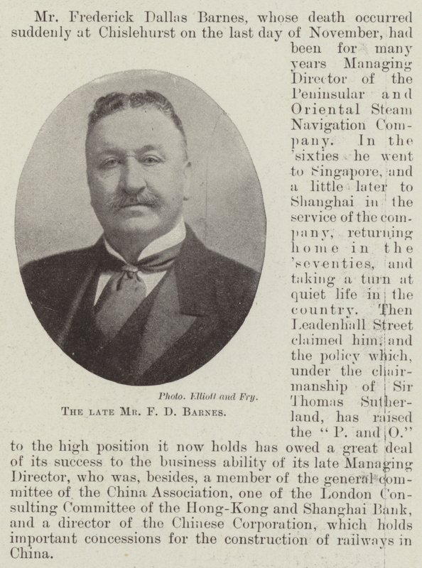 Zesnulý pan FD Barnes od English Photographer