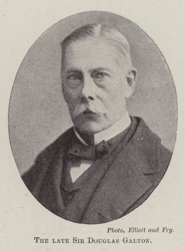Zesnulý sir Douglas Galton od English Photographer