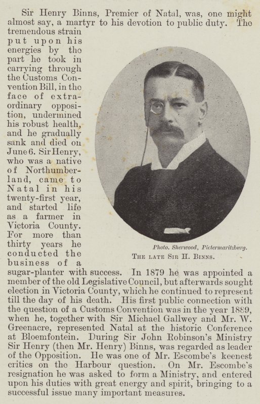 Zesnulý sir H Binns od English Photographer