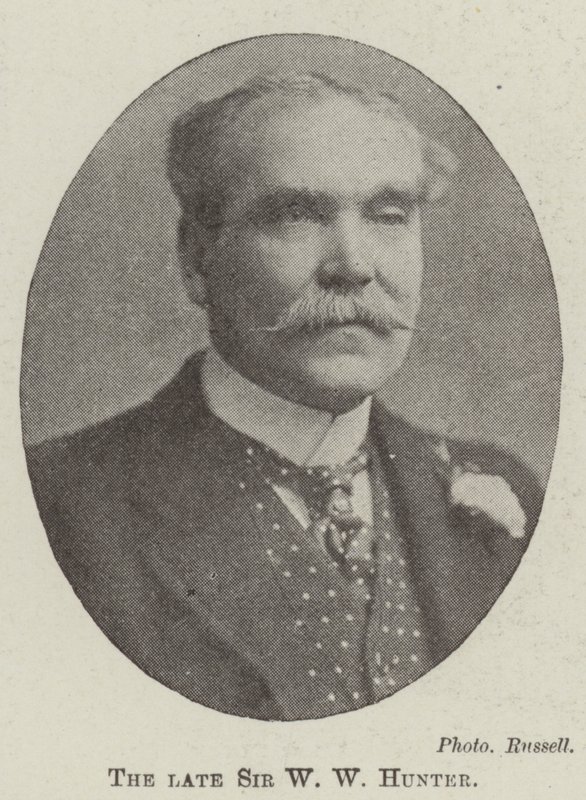 Zesnulý sir W W Hunter od English Photographer
