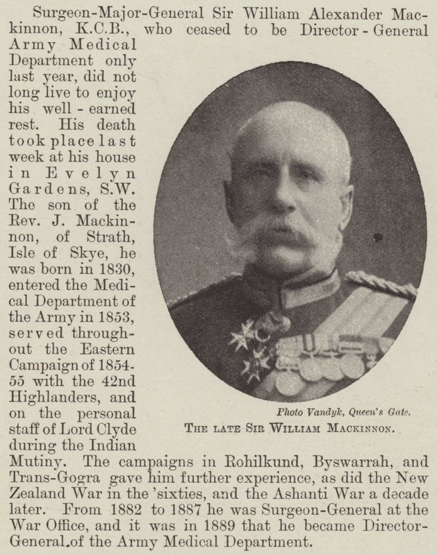 Zesnulý sir William Mackinnon od English Photographer
