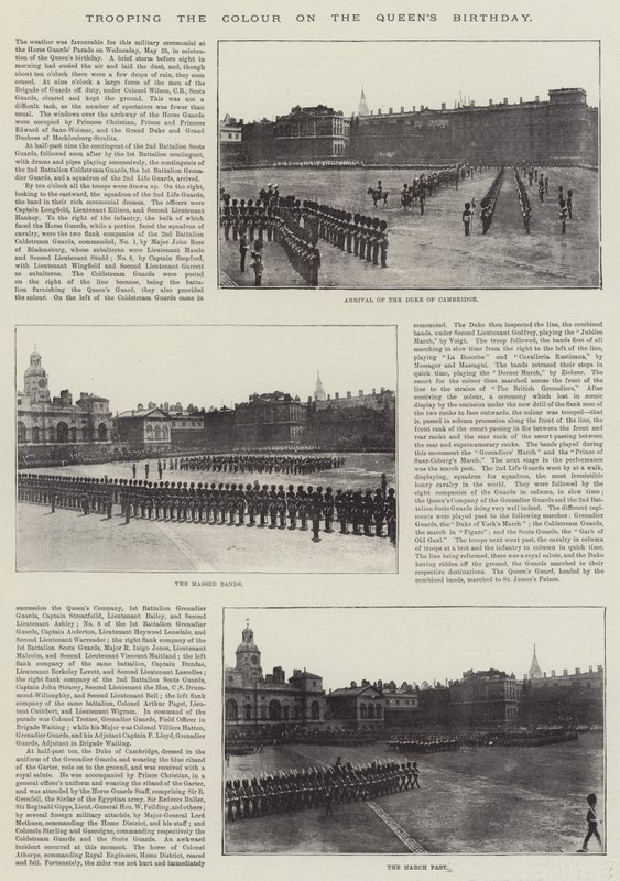 Trooping the Color na Queens Birthday od English Photographer