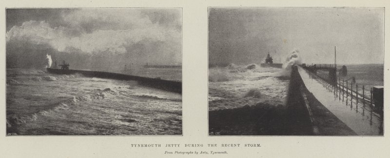 Tynemouth Jetty během nedávné bouře od English Photographer