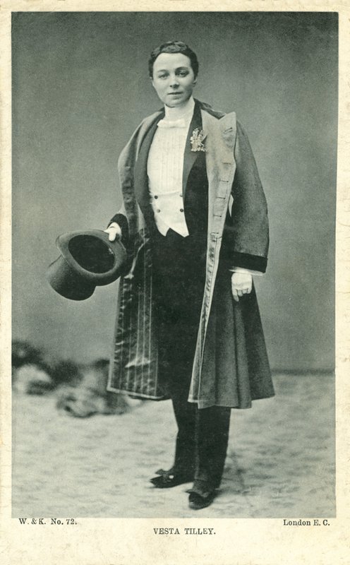 Vesta Tilley (černobílá fotografie) od English Photographer