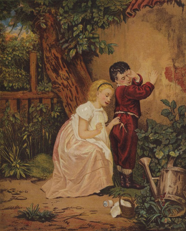 Stitch in Time (chromolitho) od English School