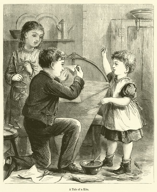 A Tale of a Kite (rytina) od English School