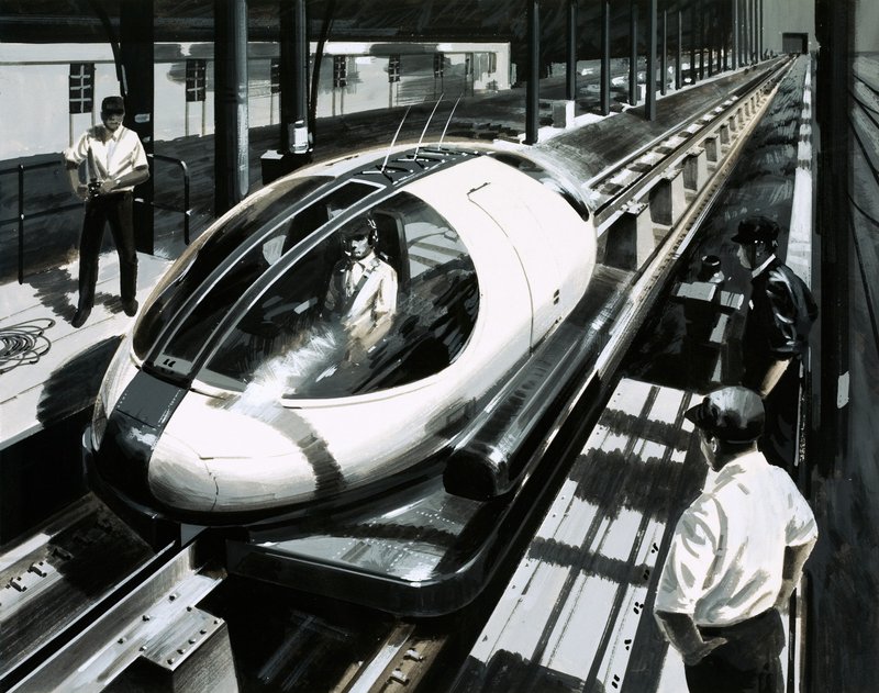 Testovací vozidlo maglev v Japonsku od English School