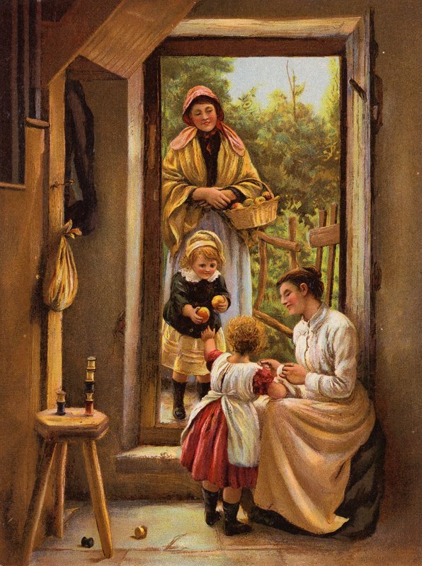 Vítaná návštěva (chromolitho) od English School