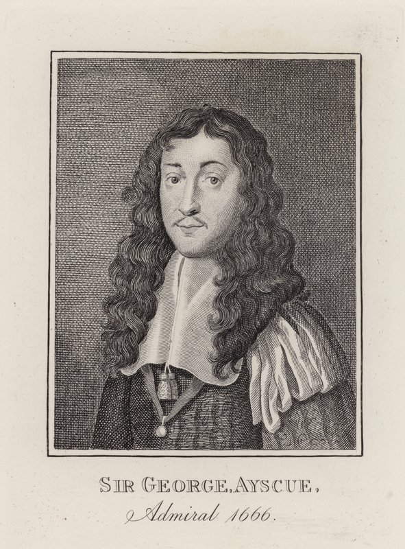 Admirál Sir George Ayscue (rytina) od English School