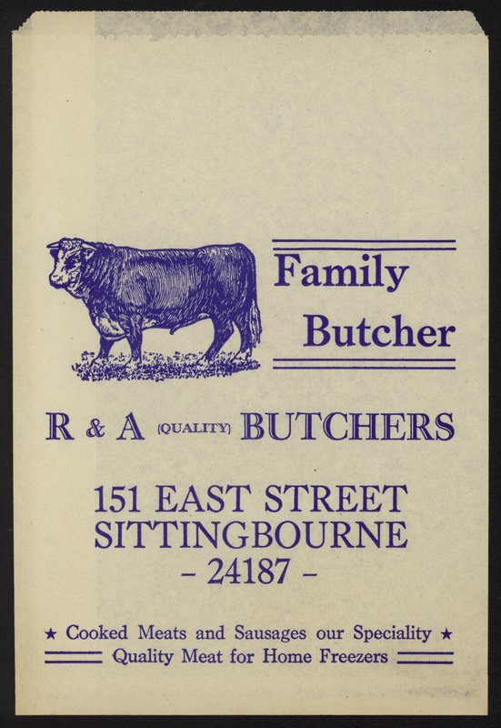 Reklama pro R & A Butchers od English School