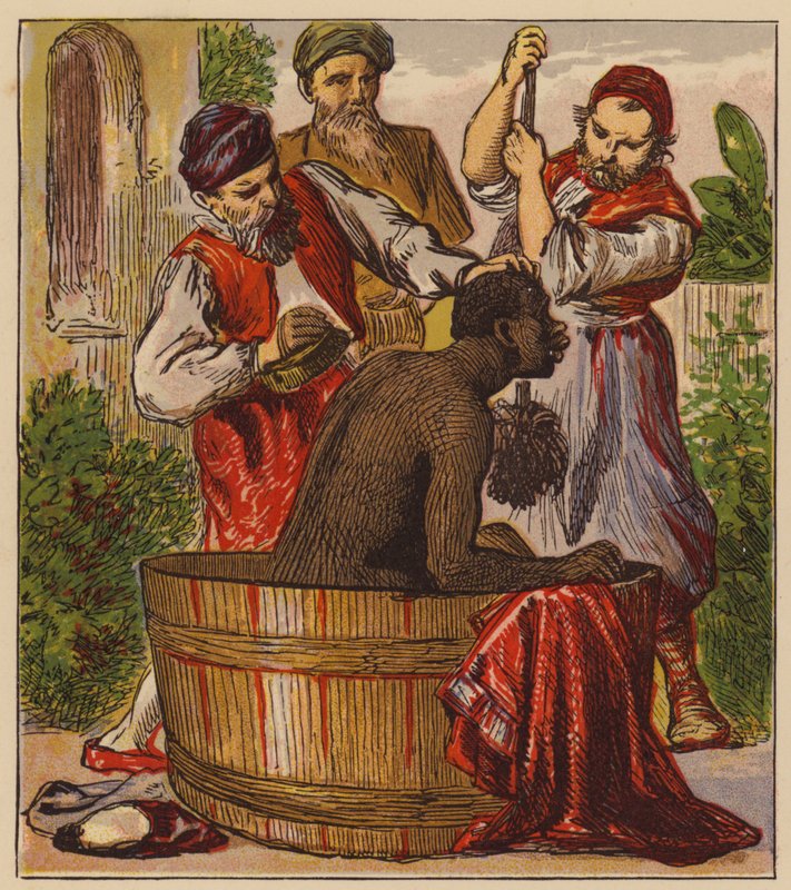 Ezopovy bajky: Blackamoor (barevné lito) od English School