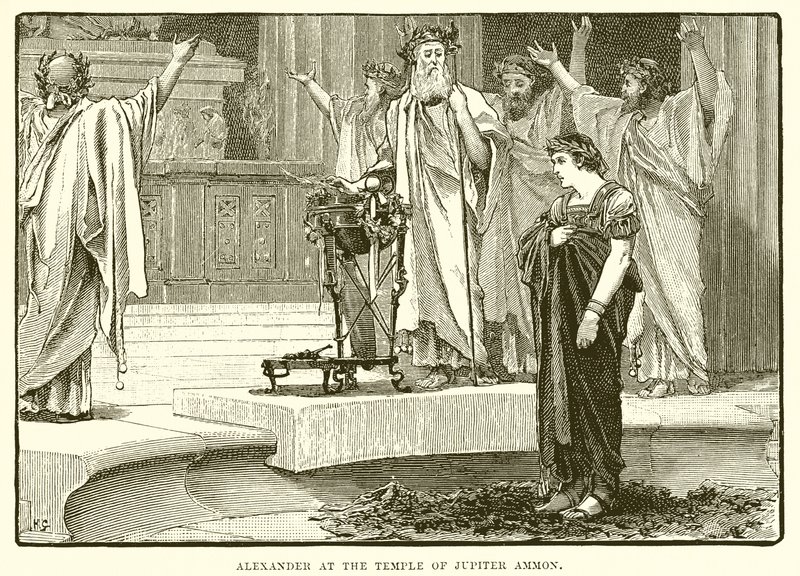 Alexandra v chrámu Jupitera Ammona od English School