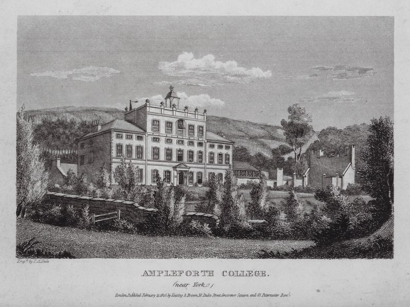 Ampleforth College, poblíž Yorku (rytina) od English School