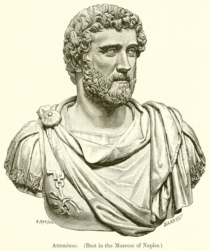 Antoninus. (Busta v neapolském muzeu) od English School
