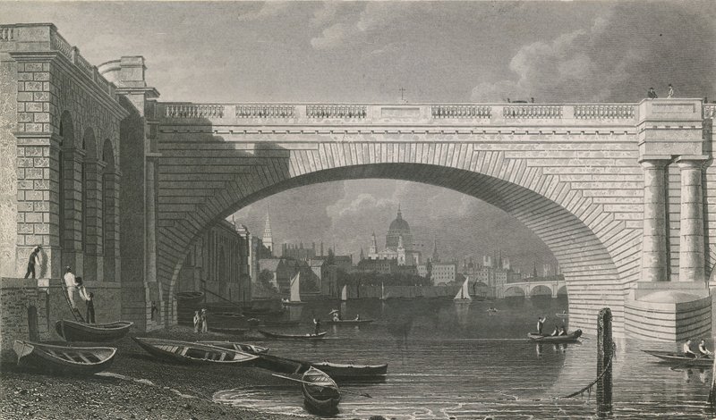 Arch of Waterloo Bridge od English School