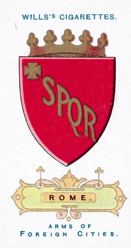 Arms of Rome (chromolitho) od English School