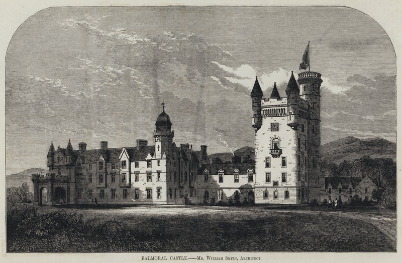 Hrad Balmoral (rytina) od English School