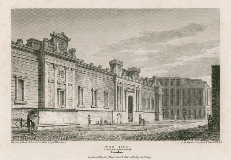 Bank of England, sir John Soanes fronty od English School