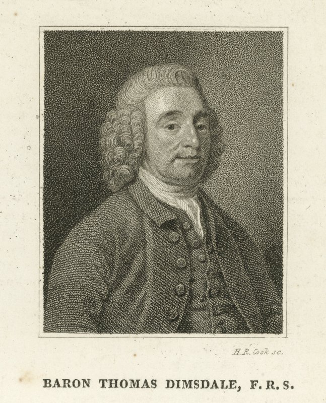 Baron Thomas Dimsdale (rytina) od English School
