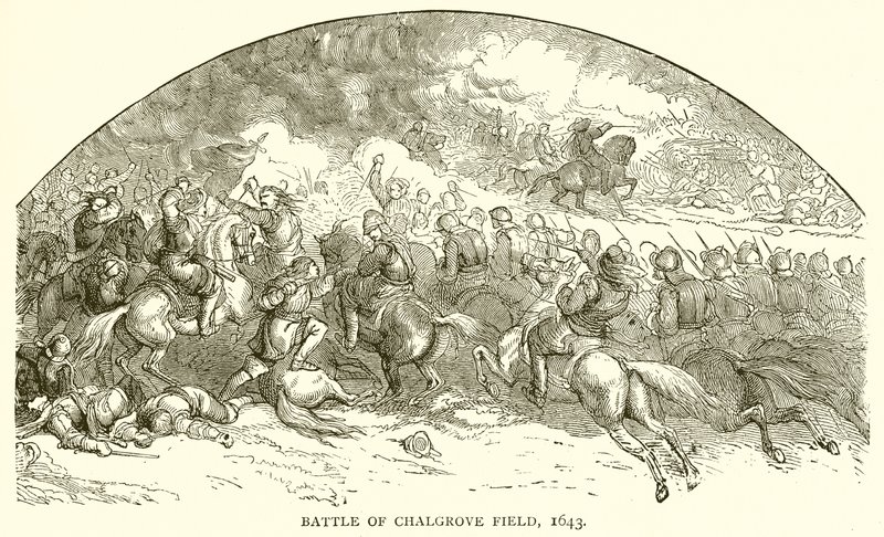 Bitva u Chalgrove Field, 1643 od English School
