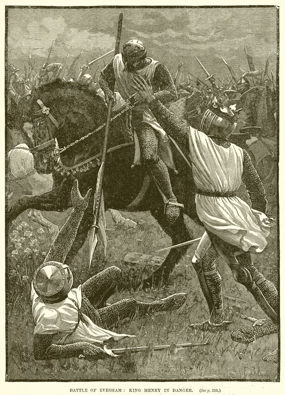 Bitva o Evesham: Král Jindřich v nebezpečí od English School
