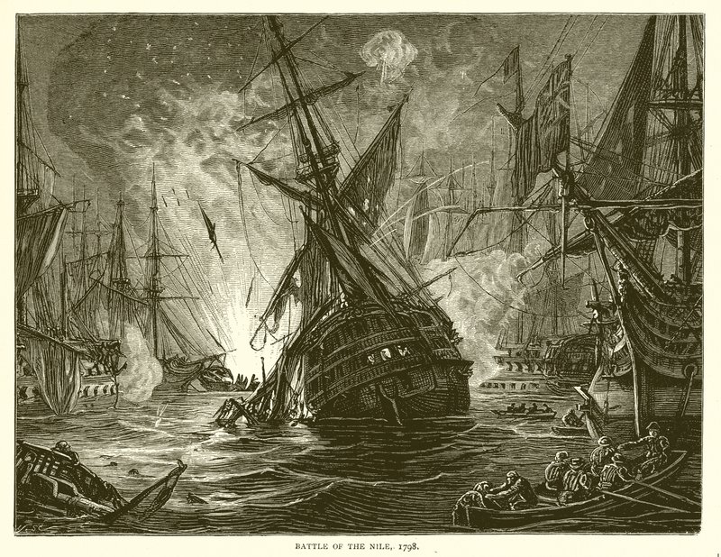 Bitva na Nilu, 1798 od English School