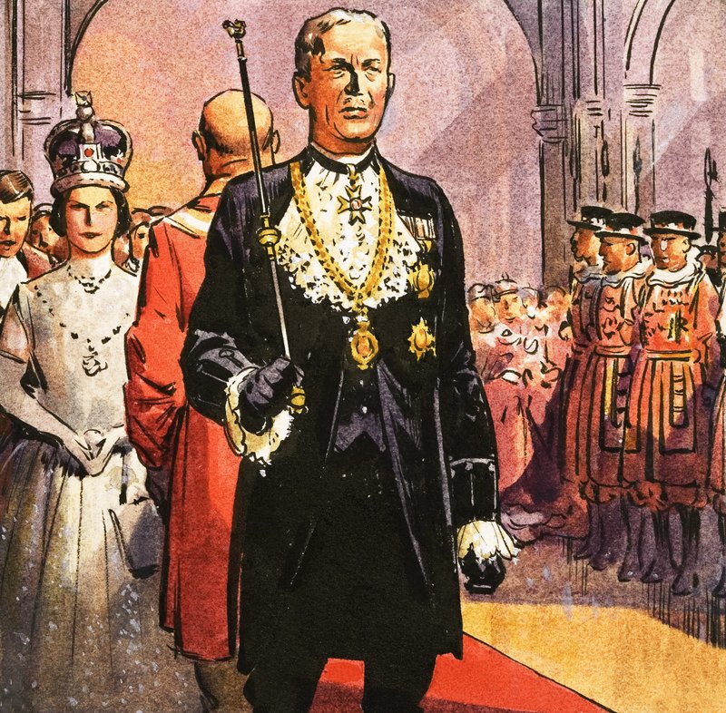Černá hůl a otevření Parlamentu od English School