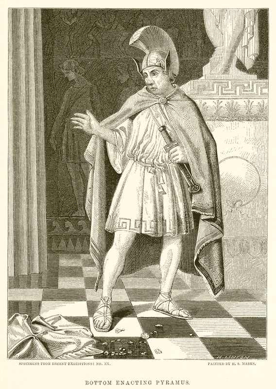 Spodní působivý Pyramus od English School