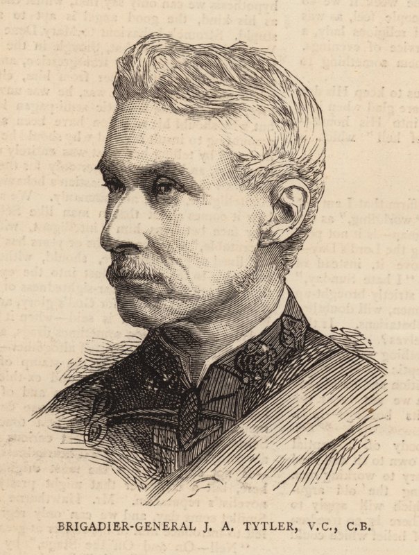 Brigádní generál J A Tytler, VC, CB (rytina) od English School