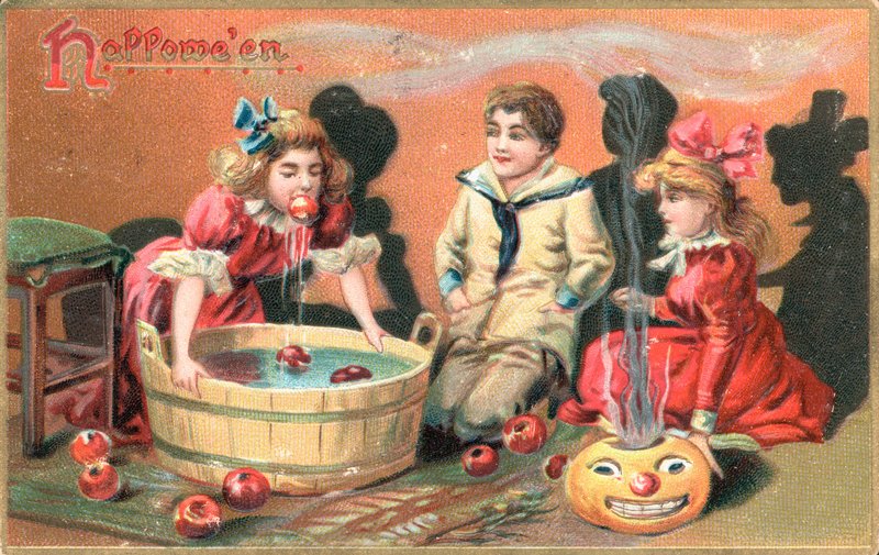 Britská halloweenská karta od English School