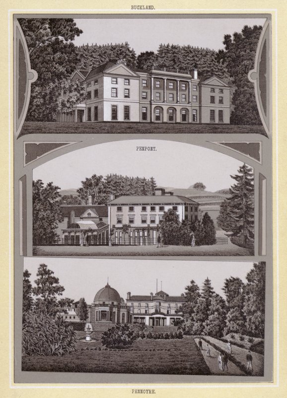 Buckland; Penpont; Pennoyre (litho) od English School