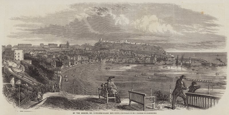 U moře, Scarborough Bay (rytina) od English School