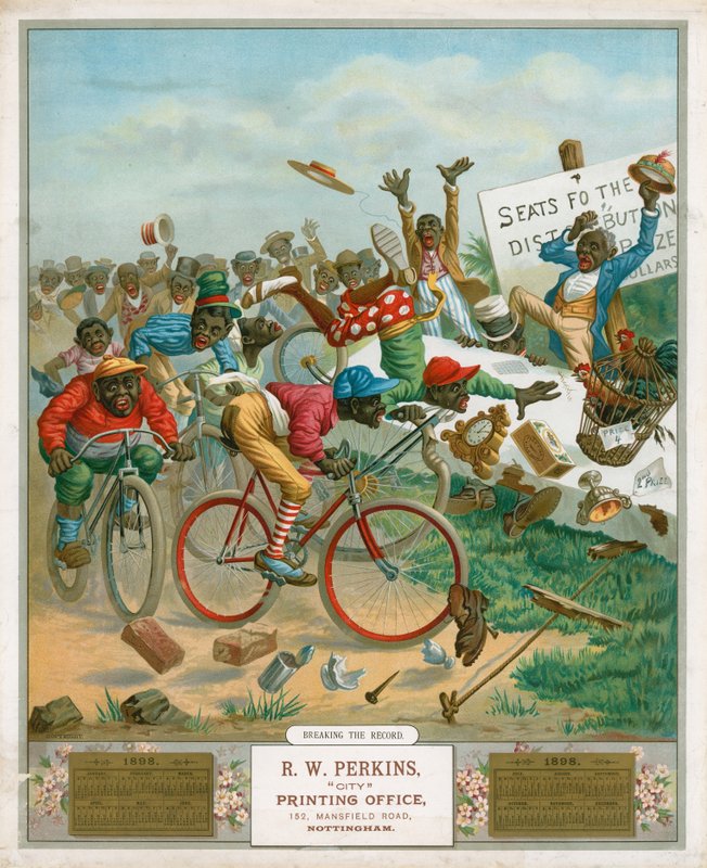 Kalendář na rok 1898. Cyklisté od English School