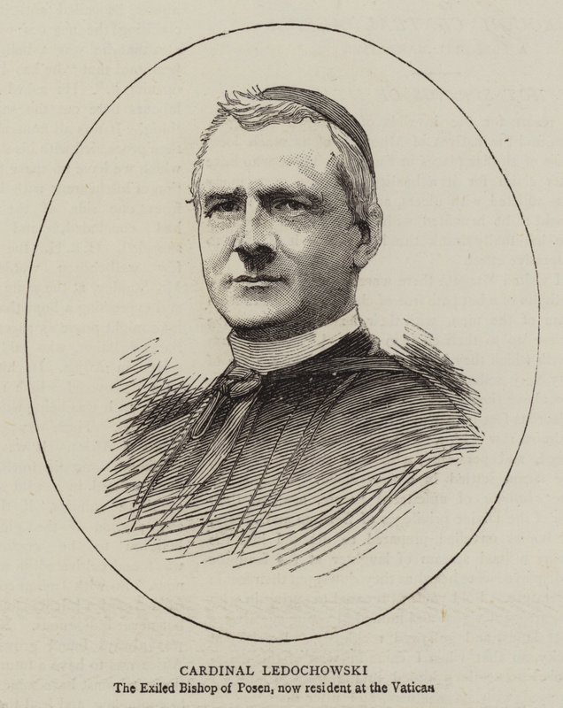 Kardinál Ledochowski (rytina) od English School