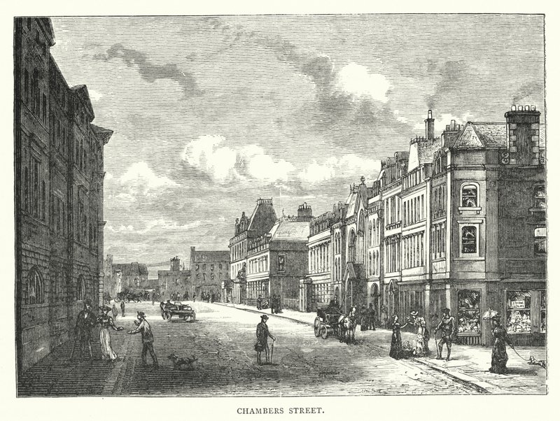Chambers Street (rytina) od English School