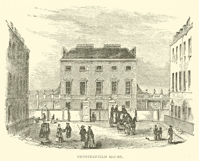 Chesterfield House (rytina) od English School