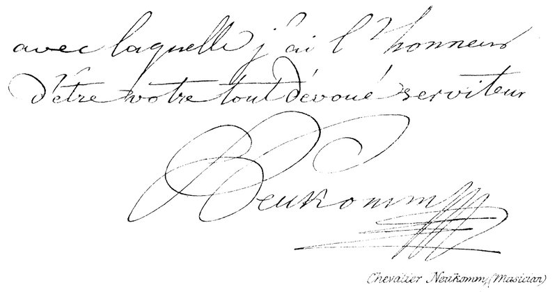 Chevalier Neukomm , (hudebník) od English School