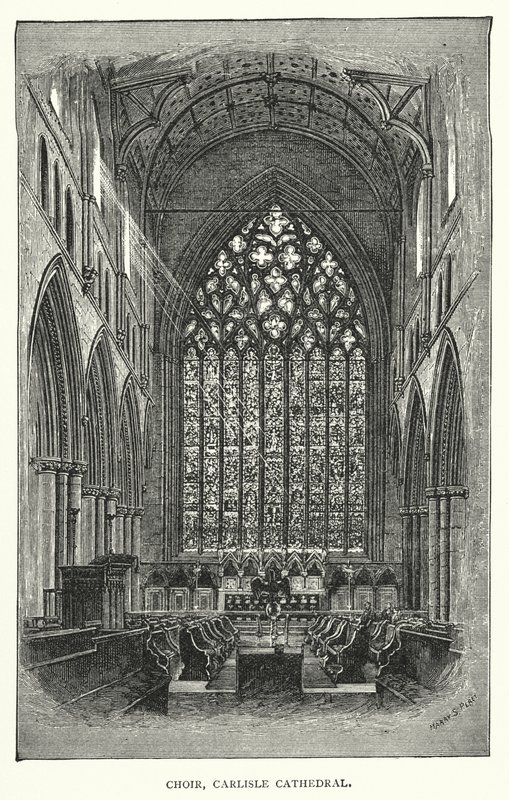 Sbor, Carlisle Cathedral (rytina) od English School