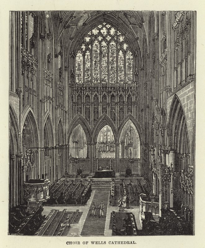 Choir of Wells Cathedral od English School