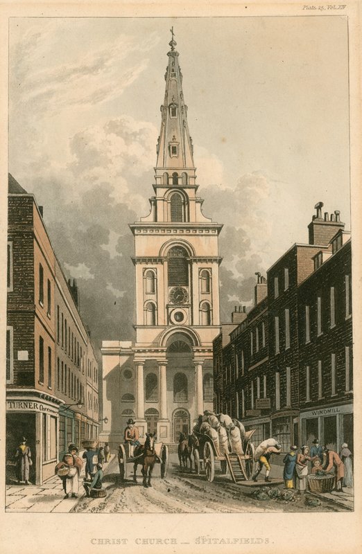 Christ Church, Spitalfields, Londýn od English School