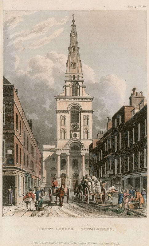 Christ Church ve Spitalfields od English School